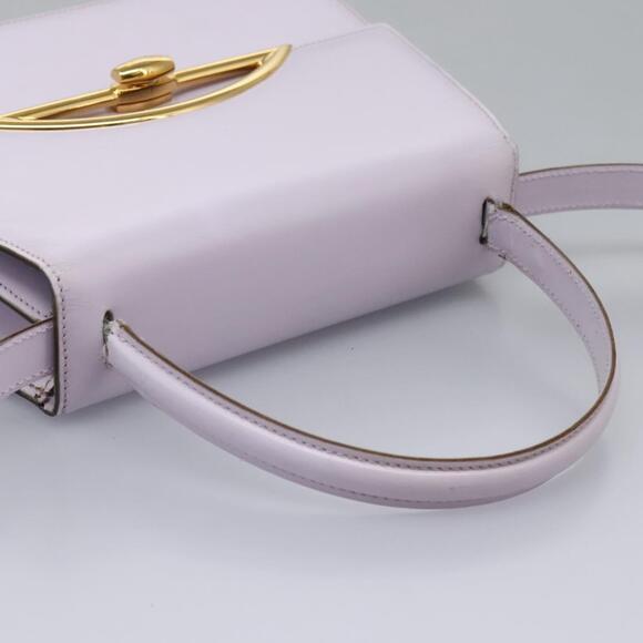 CELINE Hand Bag Leather Purple Gold - Picture 6 of 13